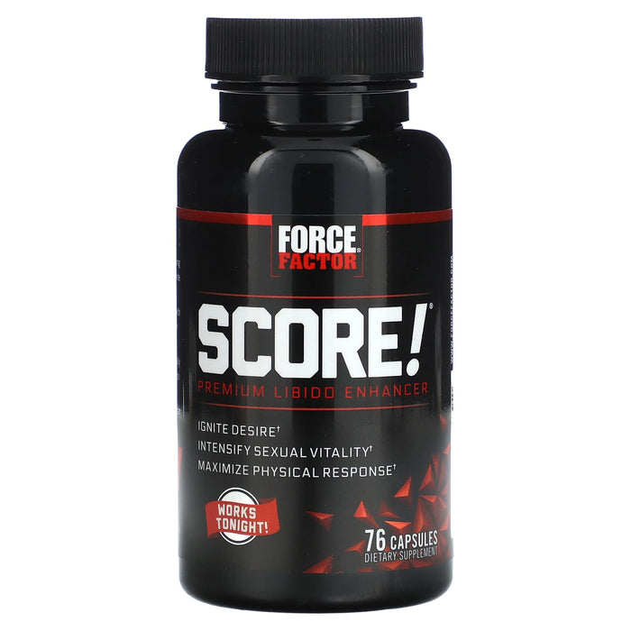 Force Factor, Score! Premium Libido Enhancer, 76 Capsules