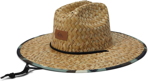 Quiksilver Men'S Pierside Print Lifeguard Beach Sun Straw Hat