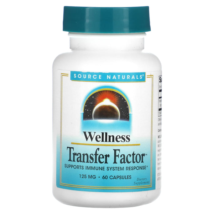 Source Naturals, Wellness, Transfer Factor, 125 mg, 60 Capsules
