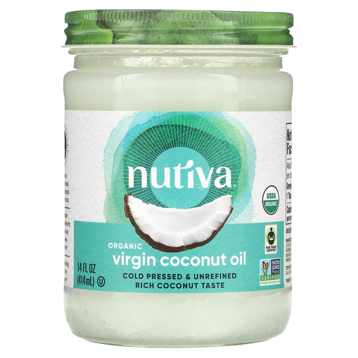 Nutiva, Organic Virgin Coconut Oil, 15 fl oz (444 ml)