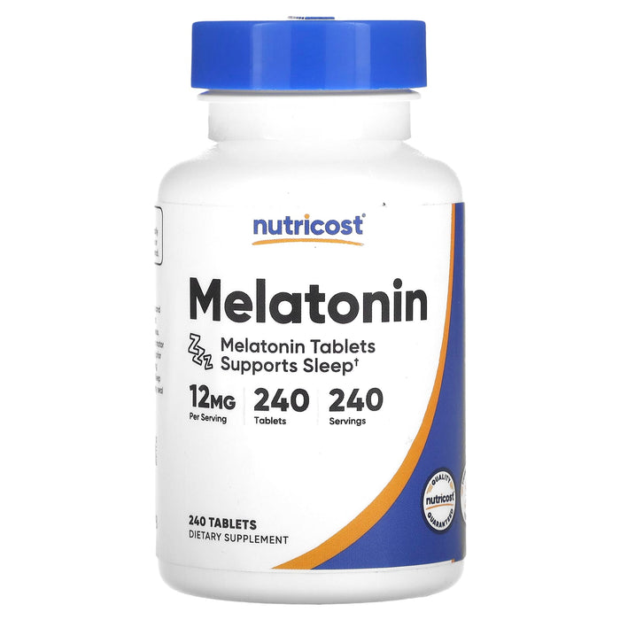 Nutricost, Melatonin, 5 mg, 240 Capsules