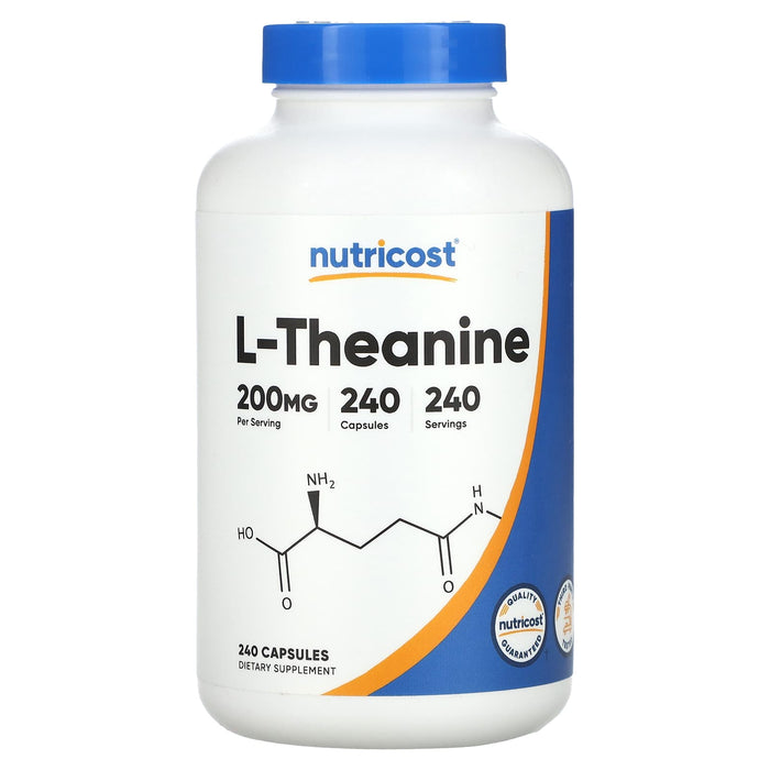 Nutricost, L-Theanine, 200 mg, 120 Capsules