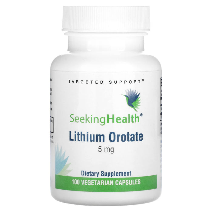 Seeking Health, Lithium Orotate, 5 mg, 100 Vegetarian Capsules