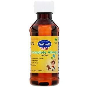 Hyland's, 4 Kids, Complete Allergy, Daytime, 4 fl oz (118 ml) - HealthCentralUSA