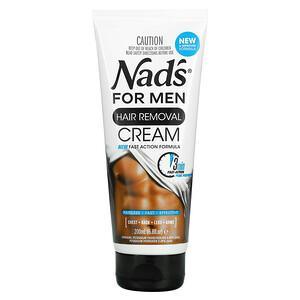 Nad's, For Men, Hair Removal Cream, 6.8 fl oz (200 ml) - HealthCentralUSA