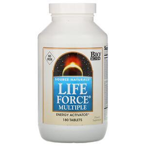 Source Naturals, Life Force Multiple, No Iron, 180 Tablets - HealthCentralUSA