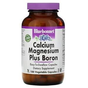 Bluebonnet Nutrition, Calcium Magnesium Plus Boron, 180 Vegetarian Capsules - HealthCentralUSA
