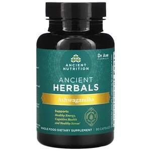 Dr. Axe / Ancient Nutrition, Fermented Ashwagandha, 90 Capsules - HealthCentralUSA