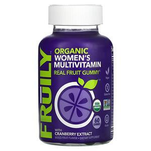 Fruily, Organic Women's Multivitamin, With Cranberry Extract, Mixed Fruit, 60 Gummies - HealthCentralUSA