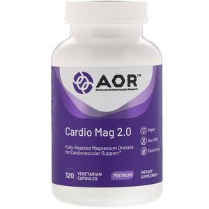 Advanced Orthomolecular Research AOR, Cardio Mag 2.0, 120 Vegetarian Capsules - HealthCentralUSA