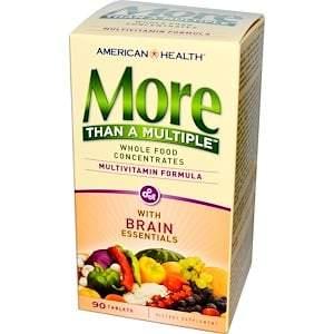 American Health, More Than a Multiple with Brain Essentials, 90 Tablets - HealthCentralUSA