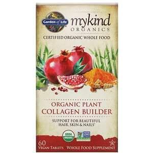 Garden of Life, MyKind Organics, Organic Plant Collagen Builder, 60 Vegan Tablets - HealthCentralUSA