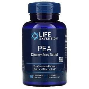Life Extension, PEA Discomfort Relief, 60 Chewable Tablets - HealthCentralUSA