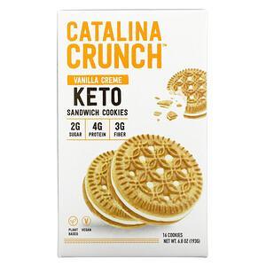 Catalina Crunch, Keto Sandwich Cookies, Vanilla Creme, 16 Cookies, 6.8 oz (193 g) - HealthCentralUSA