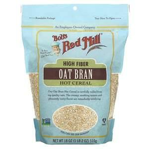 Bob's Red Mill, High Fiber Oat Bran Hot Cereal, 18 oz ( 510 g) - HealthCentralUSA