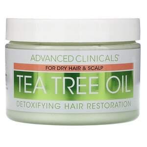 Advanced Clinicals, Tea Tree Oil, Detoxifying Hair Mask, 12 oz (340 g) - HealthCentralUSA