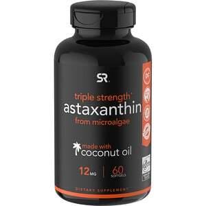 Sports Research, Astaxanthin, Triple Strength, 12 mg, 60 Softgels - HealthCentralUSA