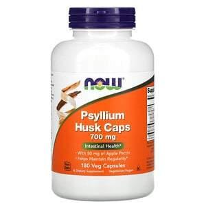 Now Foods, Psyllium Husk Caps, 700 mg, 180 Veg Capsules - HealthCentralUSA