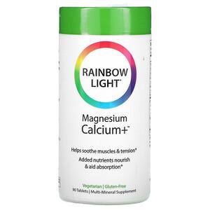 Rainbow Light, Magnesium Calcium+, 90 Tablets - HealthCentralUSA