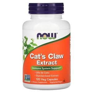 Now Foods, Cat's Claw Extract, 120 Veg Capsules - HealthCentralUSA