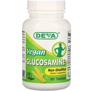 Deva, Vegan Glucosamine, 90 Tablets - HealthCentralUSA
