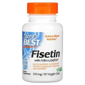 Doctor's Best, Fisetin with Novusetin, 100 mg, 30 Veggie Caps - HealthCentralUSA