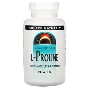 Source Naturals, L-Proline Powder, 4 oz (113.4 g) - HealthCentralUSA