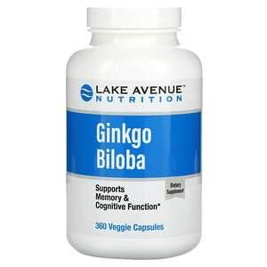 Lake Avenue Nutrition, Ginkgo Biloba, 120 mg, 360 Veggie Capsules - HealthCentralUSA
