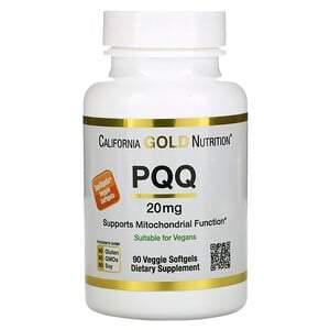 California Gold Nutrition, PQQ, 20 mg, 90 Veggie Softgels - HealthCentralUSA