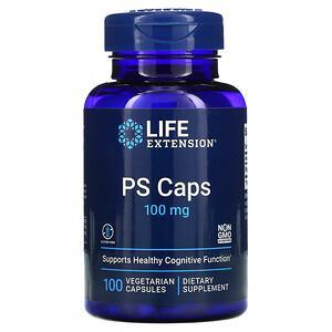 Life Extension, PS Caps, 100 mg, 100 Vegetarian Capsules - HealthCentralUSA
