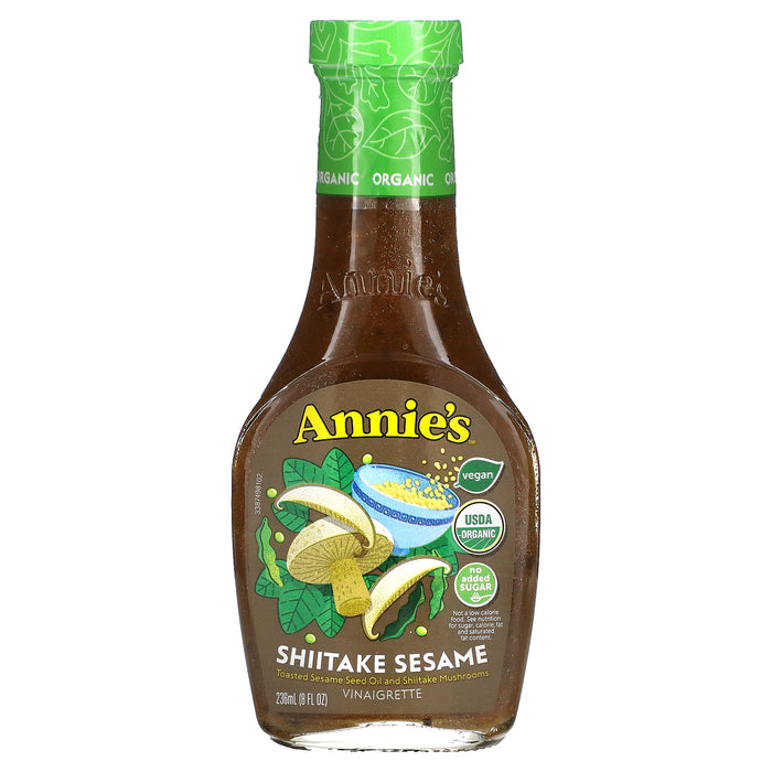 Annie's Homegrown, Organic Shiitake Sesame Vinaigrette, 8 fl oz (236 ml)