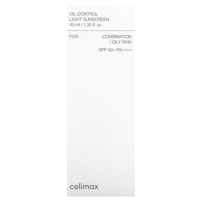 Celimax, Oil Control Light Sunscreen, SPF 50+ PA++++, 1.35 fl oz (40 ml)