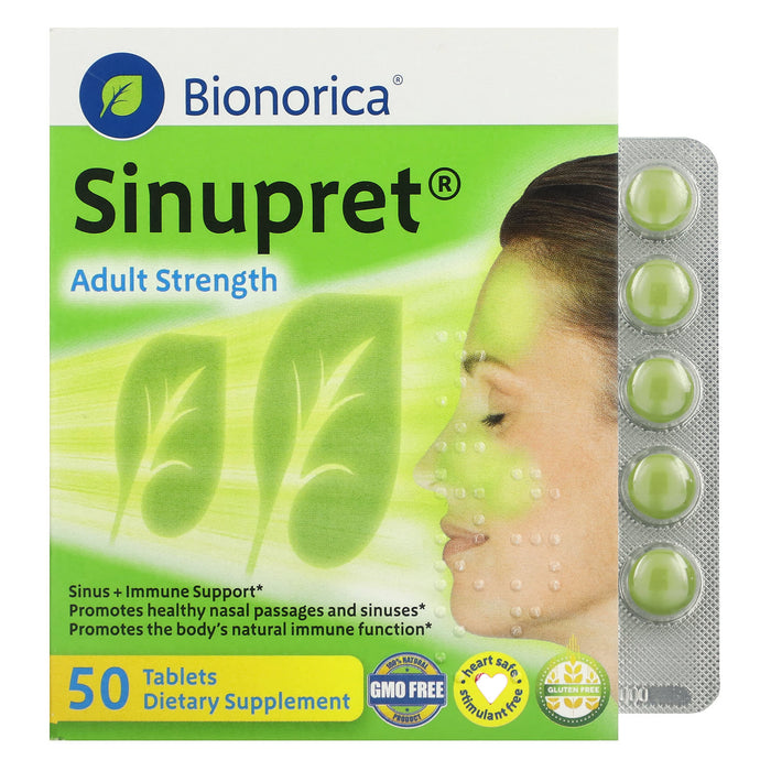 Bionorica, Sinupret, Adult Strength, 50 Tablets