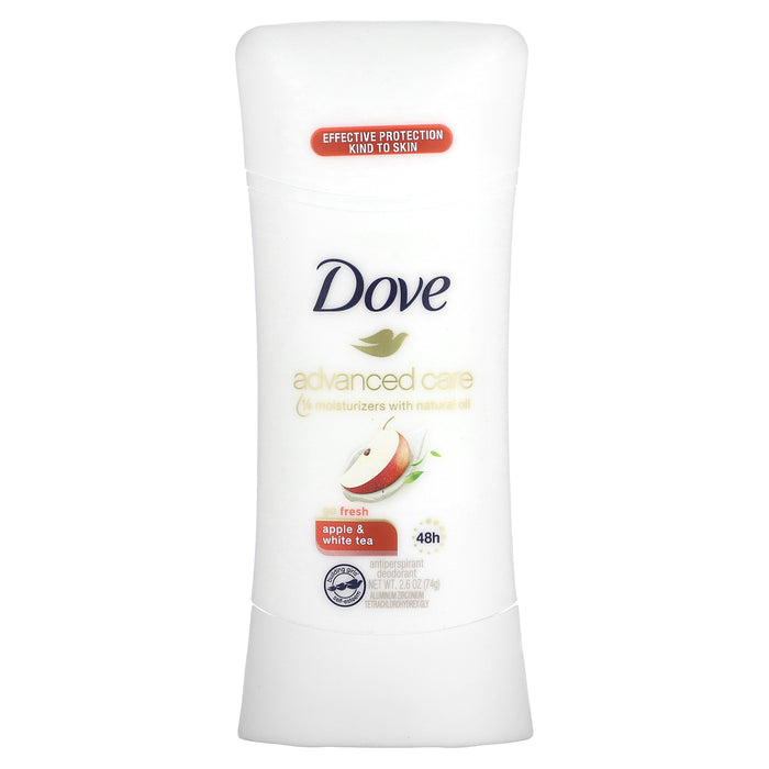 Dove, Advanced Care, Go Fresh, Antiperspirant Deodorant, Apple & White Tea, 2.6 oz (74 g)