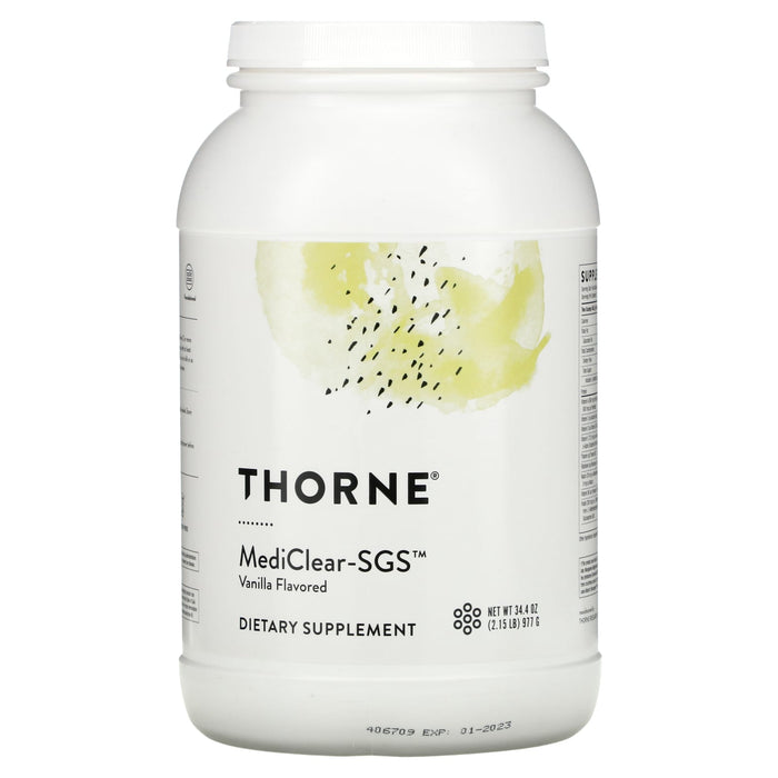 Thorne, MediClear-SGS, Vanilla, 34.4 oz (977 g)
