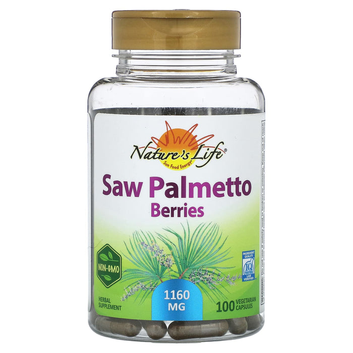 Nature's Life, Saw Palmetto Berries, 580 mg, 100 Vegetarian Capsules