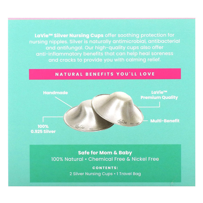 LaVie, Soothing Silver Nursing Cups, Healing Tool, Size 1, 3 Piece Set