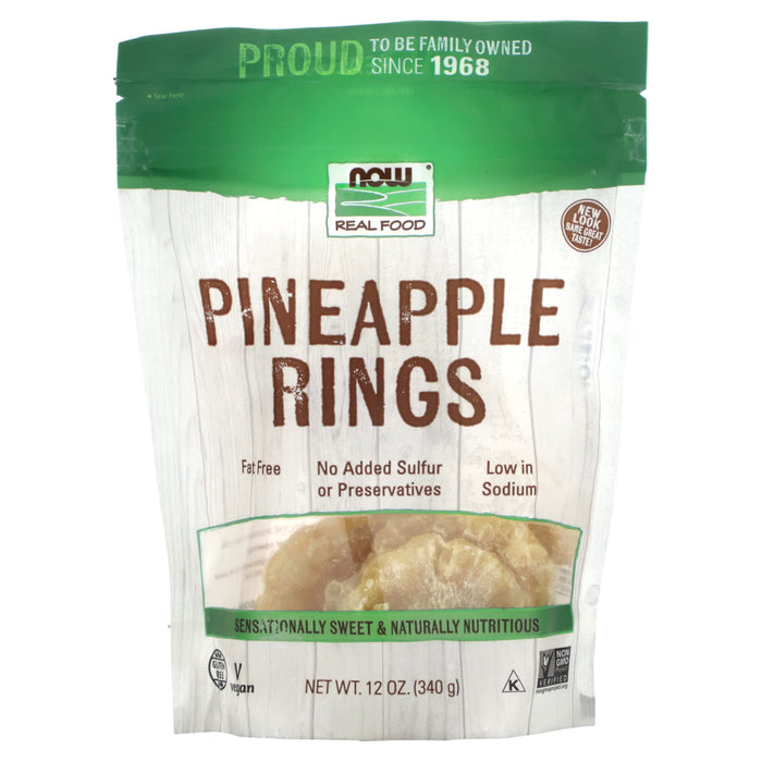 NOW Foods, Pineapple Rings, 12 oz (340 g)