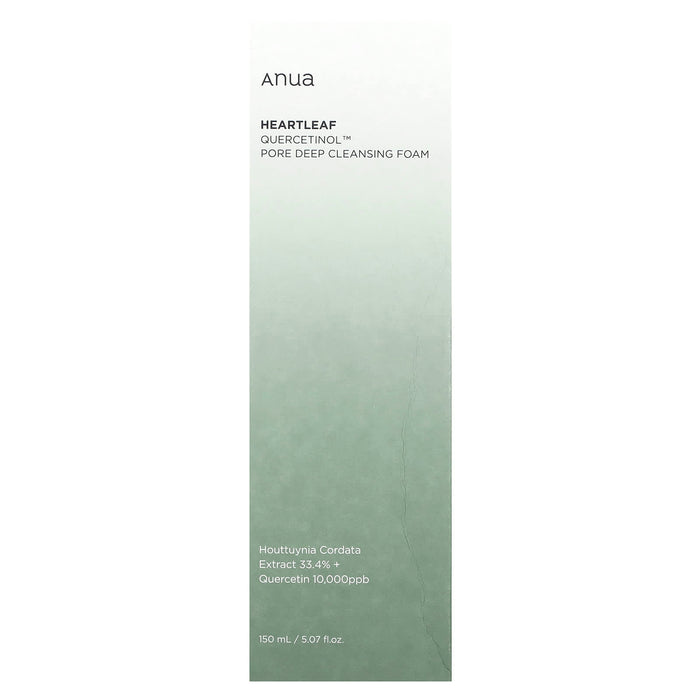 Anua, Heartleaf Quercetinol, Pore Deep Cleansing Foam , 5.07 fl oz (150 ml)