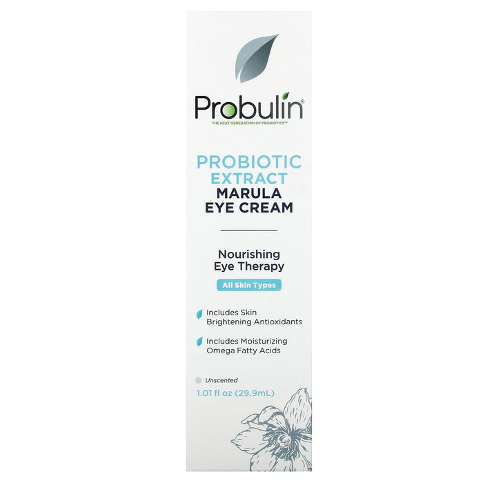 Probulin, Probiotic Extract Marula Eye Cream, Unscented, 1.01 fl oz (29.9 ml)
