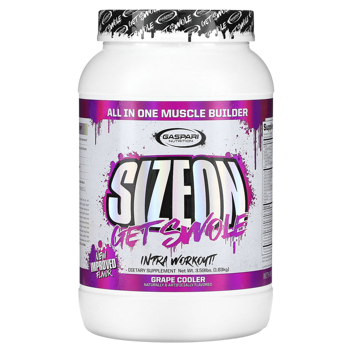 Gaspari Nutrition, SizeOn, All In One Muscle Builder, Lemon Ice, 3.59 lbs (1.63 kg)