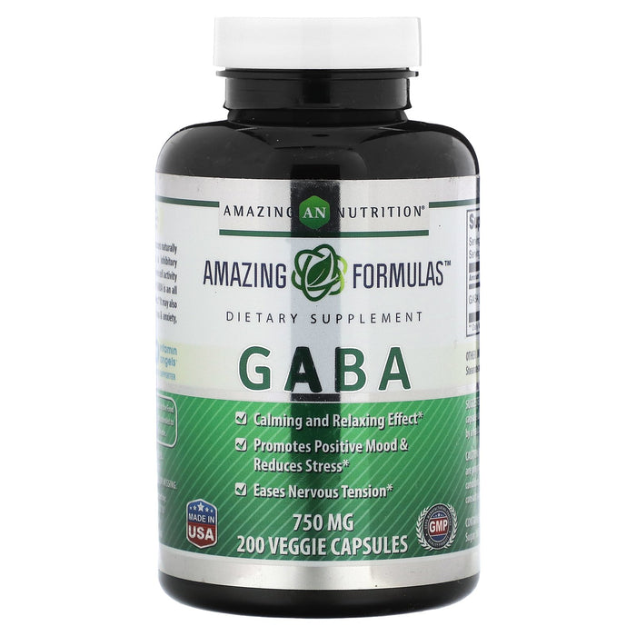 Amazing Nutrition, Gaba, 750 mg, 100 Veggie Capsules