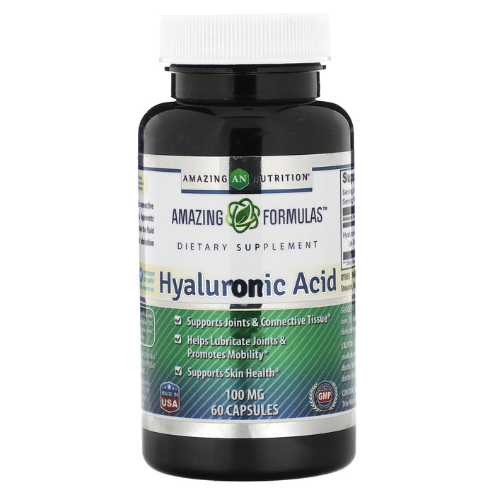 Amazing Nutrition, Hyaluronic Acid, 100 mg, 60 Capsules