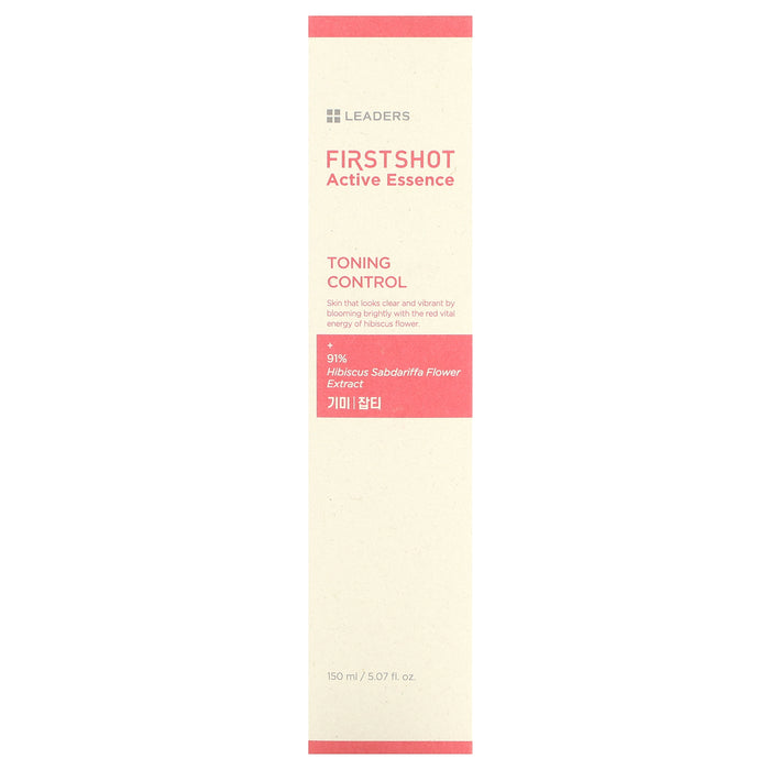 Leaders, First Shot Active Essence, Toning Control, 5.07 fl oz (150 ml)