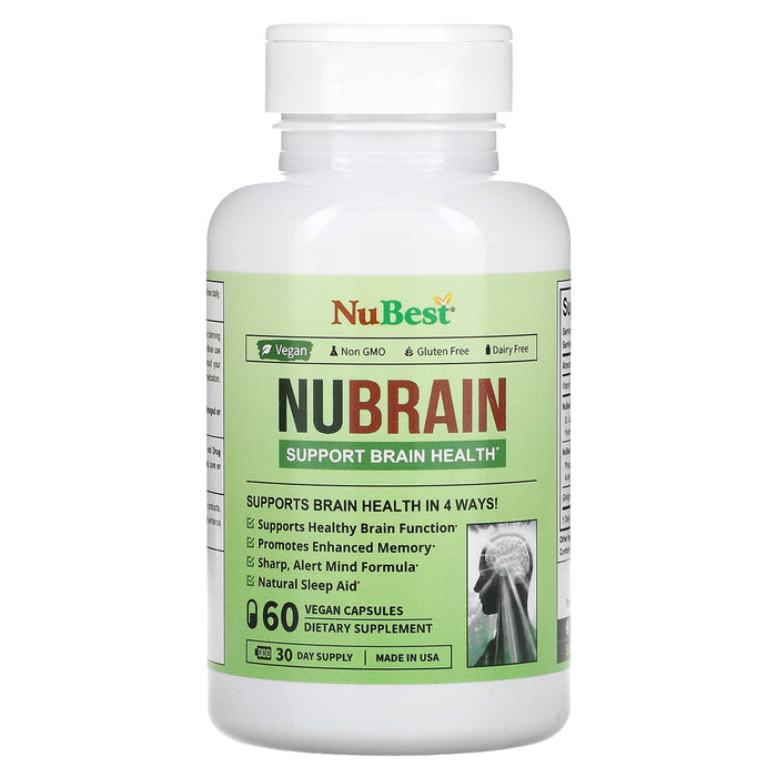 NuBest, Nubrain, 60 Vegan Capsules