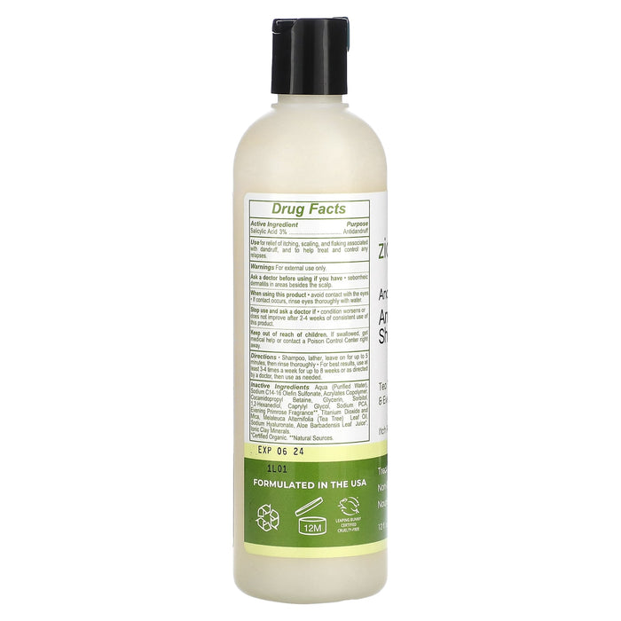 Zion Health, Ancient Minerals, Anti-Dandruff Shampoo, Tea Tree Oil & Evening Primrose Oil, 12 fl oz (355 ml)