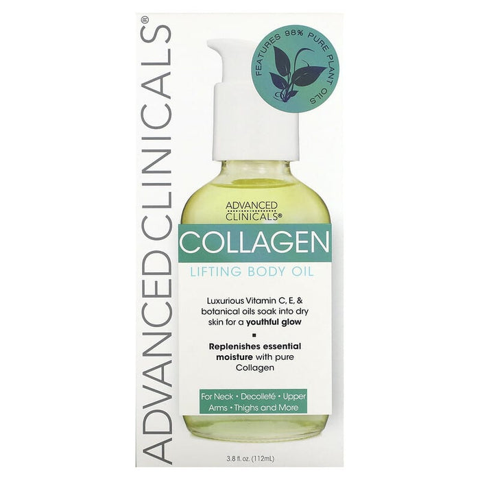 Advanced Clinicals, Collagen Lifting Body Oil, 3.8 fl oz (112 ml)
