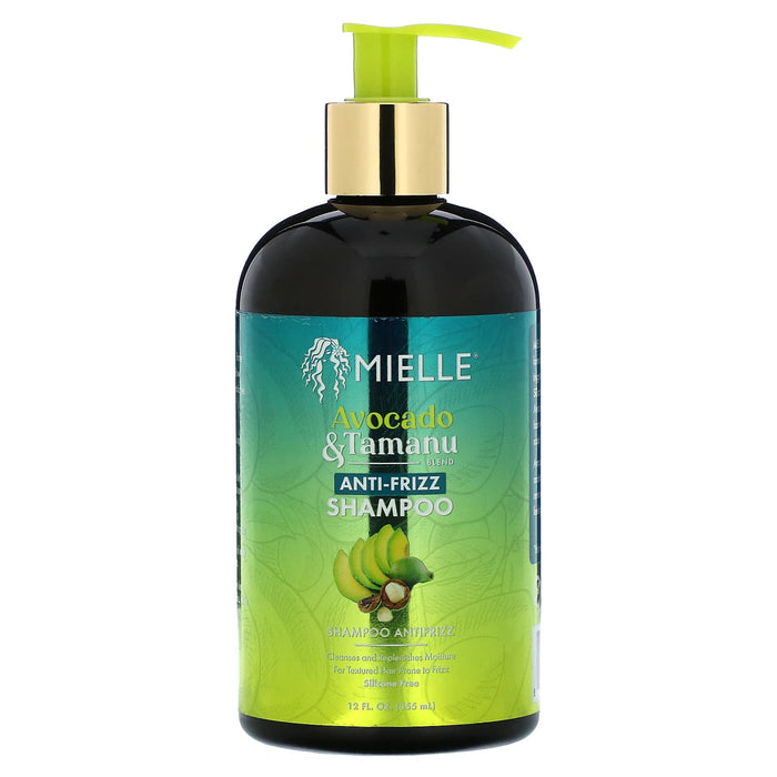 Mielle, Anti-Frizz Shampoo, Avocado & Tamanu, 12 fl oz (355 ml)