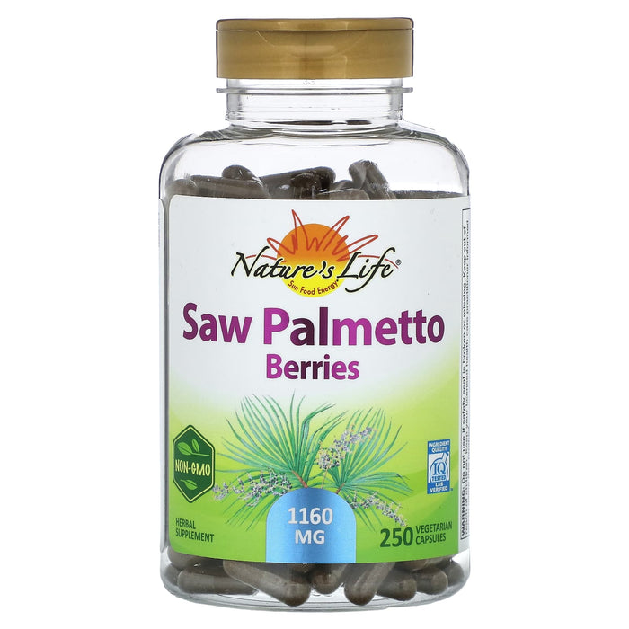 Nature's Life, Saw Palmetto Berries, 580 mg, 250 Vegetarian Capsules