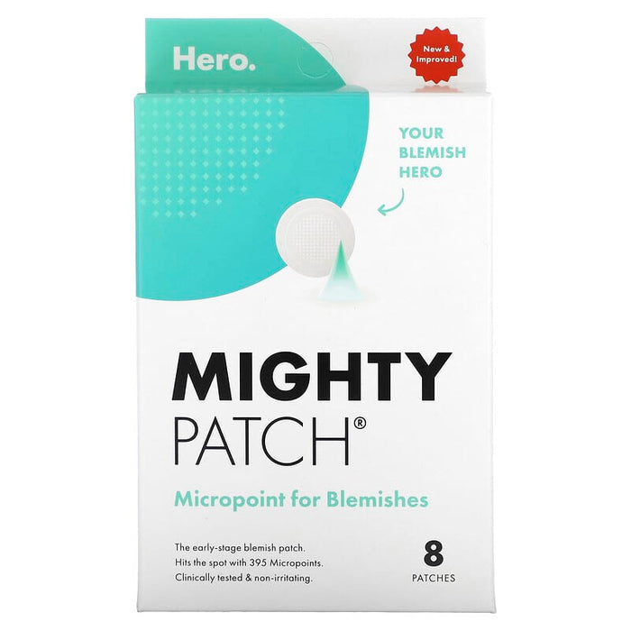 Hero Cosmetics, Mighty Patch, Micropoint For Blemishes, 8 Patches